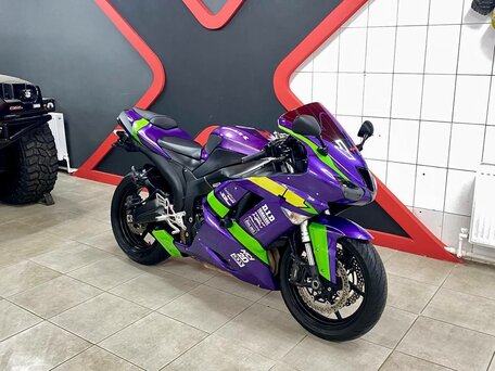 2008 Kawasaki ZX-6 Ninja, фиолетовый, 678000 рублей, вид 1