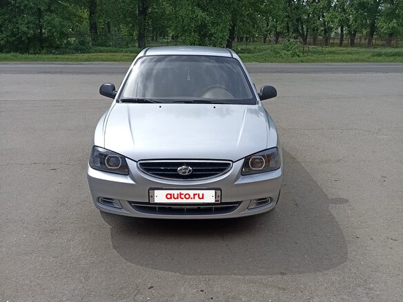 2007 Hyundai Accent ТагАЗ II, серебристый, 550000 рублей