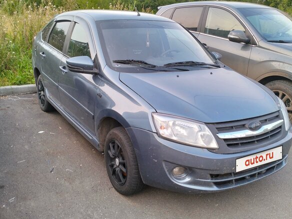 2014 Lada (ВАЗ) Granta I, серый, 600000 рублей - вид 2