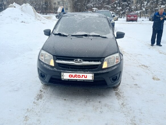 2014 Lada (ВАЗ) Granta I, чёрный, 390000 рублей
