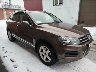 2012 Volkswagen Touareg II, коричневый, 1600000 рублей, вид 3