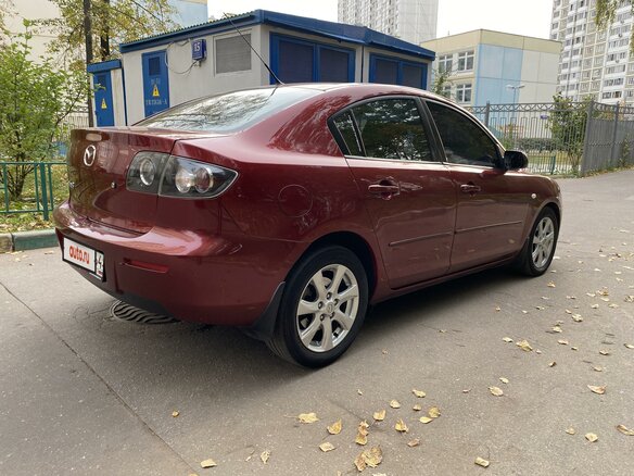2008 Mazda 3 5-speed I (BK) Рестайлинг, пурпурный - вид 4