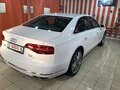 2015 Audi A8 Long III (D4) Рестайлинг, белый - вид 3