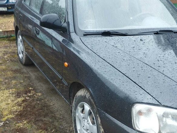 2011 Hyundai Accent ТагАЗ II, чёрный, 390000 рублей - вид 4