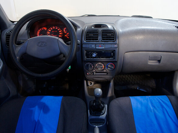 2006 Hyundai Accent ТагАЗ II, чёрный - вид 2