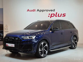 2022 Audi Q7 45 TDI II (4M) Рестайлинг, синий, 6742069 рублей, вид 1