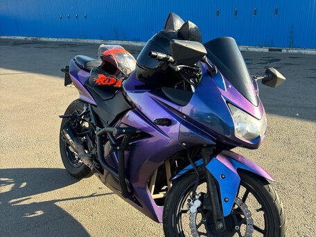 2008 Kawasaki Ninja 250R, фиолетовый, 260000 рублей, вид 3