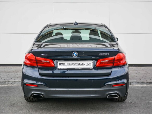 2019 BMW 5 серии 530i xDrive VII (G30/G31/G38), синий - вид 3
