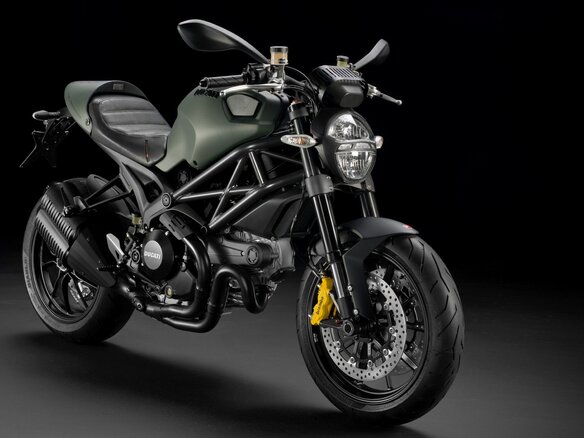 2013 Ducati Monster 1100, зелёный - вид 25