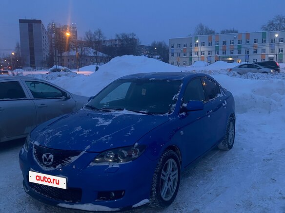 2006 Mazda 3 I (BK) Рестайлинг, синий, 465000 рублей - вид 4