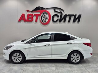 2014 Hyundai Solaris I Рестайлинг, белый, 805000 рублей, вид 4