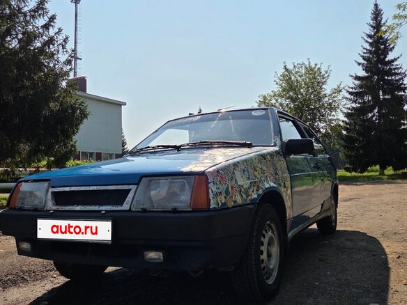 2000 Lada (ВАЗ) 2108, синий, 90000 рублей