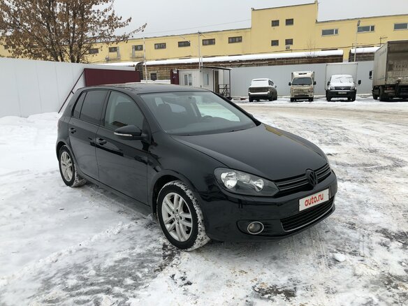 2012 Volkswagen Golf VI, чёрный - вид 2