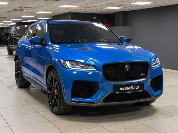 2019 Jaguar F-Pace SVR I, голубой, 7400166 рублей - вид 2