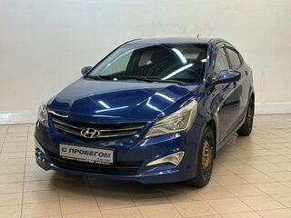 2016 Hyundai Solaris I Рестайлинг, синий, 980000 рублей, вид 1