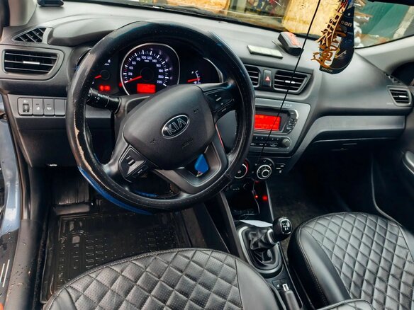 2014 Kia Rio 6-speed III, голубой, 805000 рублей - вид 9