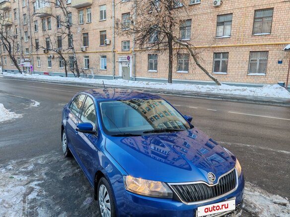 2019 Skoda Rapid I Рестайлинг, синий, 1300000 рублей