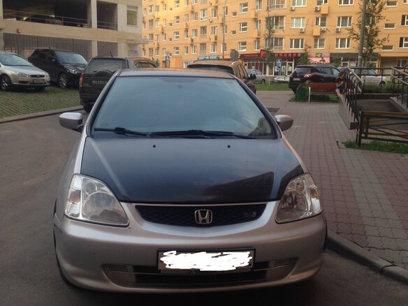2002 Honda Civic Type S VII, серебристый - вид 1