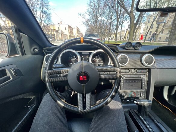 2008 Ford Mustang V, оранжевый, 3400000 рублей - вид 17