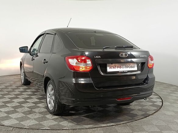 2015 Lada (ВАЗ) Granta I, чёрный, 540000 рублей - вид 4