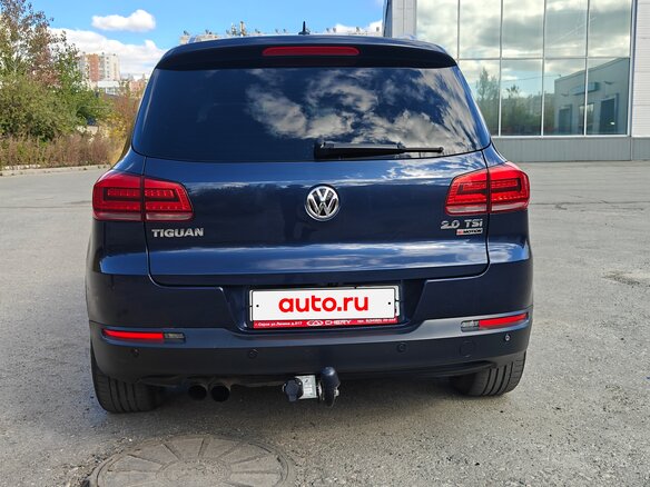 2016 Volkswagen Tiguan I Рестайлинг, синий, 1600000 рублей - вид 6