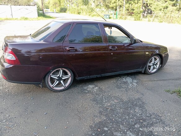 2012 Lada (ВАЗ) Priora I, пурпурный, 280000 рублей - вид 1
