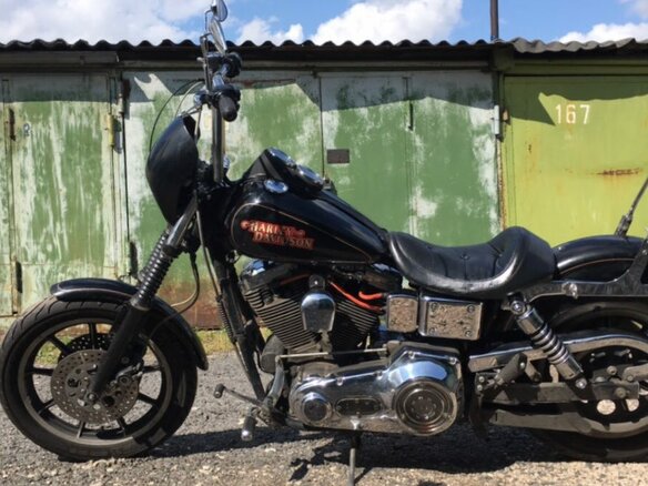 1996 Harley-Davidson Dyna Low Rider, чёрный - вид 1