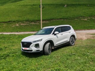 2019 Hyundai Santa Fe IV, белый, 3490000 рублей, вид 4