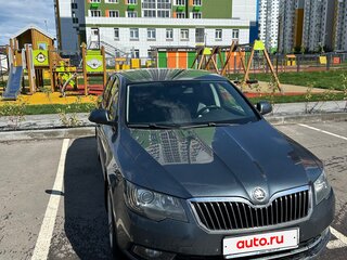 2014 Skoda Superb DSG II Рестайлинг, серый, 910000 рублей, вид 3