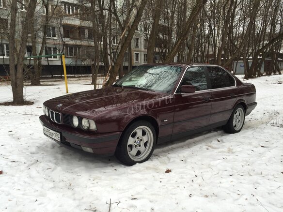 1992 BMW 5 серии 525i III (E34), пурпурный - вид 6