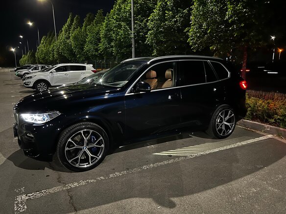 2019 BMW X5 30d IV (G05/G18), синий, 6880000 рублей - вид 6