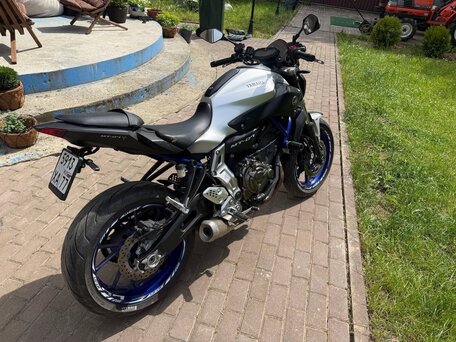 2015 Yamaha MT-07 (FZ-07), синий, 690000 рублей, вид 4