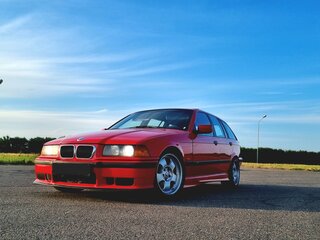 1997 BMW 3 серии 320i III (E36), красный, 700000 рублей, вид 2