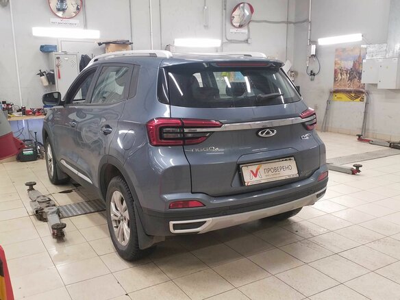 2021 Chery Tiggo 4 I Рестайлинг, серый, 1300000 рублей - вид 3