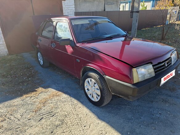 1995 Lada (ВАЗ) 21099, красный, 110000 рублей - вид 2