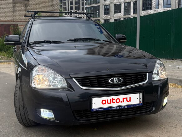 2008 Lada (ВАЗ) Priora I, чёрный - вид 1