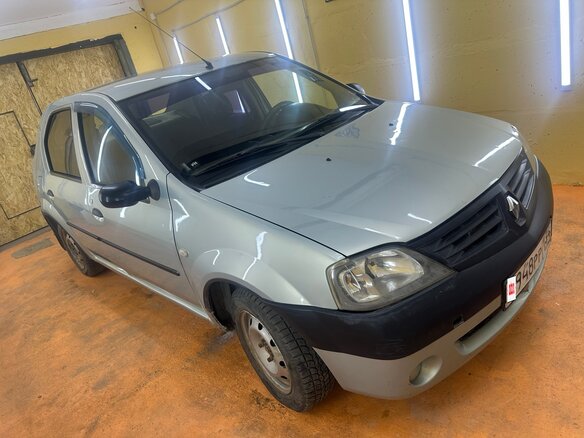 2008 Renault Logan I, зелёный, 289000 рублей