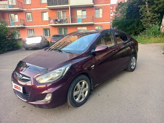 2012 Hyundai Solaris I, фиолетовый, 670000 рублей, вид 1