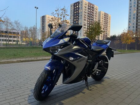 2015 Yamaha YZF-R3, синий, 400000 рублей, вид 5