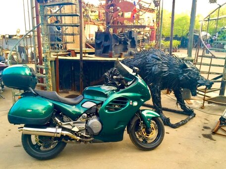 1996 Triumph Trophy 1200, зелёный, 290000 рублей, вид 2
