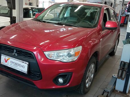 2013 Mitsubishi ASX I Рестайлинг, красный, 979000 рублей, вид 1