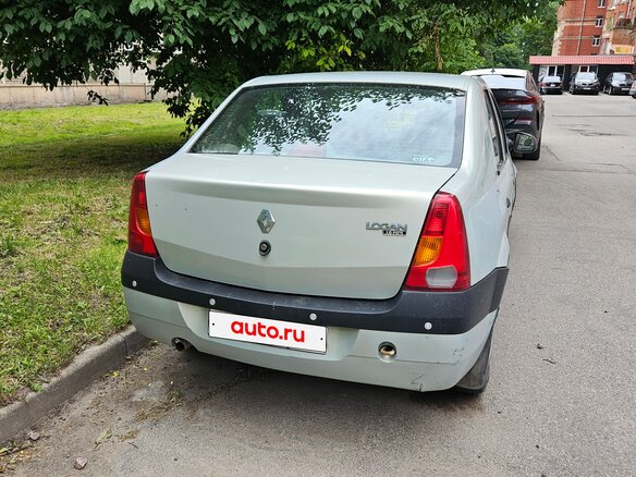 2008 Renault Logan I, серый, 175000 рублей - вид 3