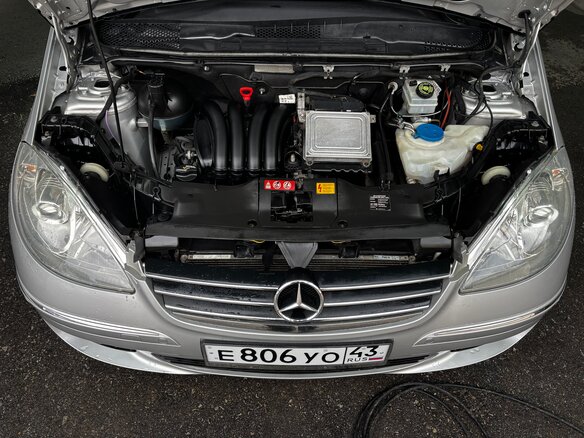 2008 Mercedes-Benz A-Класс 170 II (W169) Рестайлинг, серебристый, 1200000 рублей - вид 13