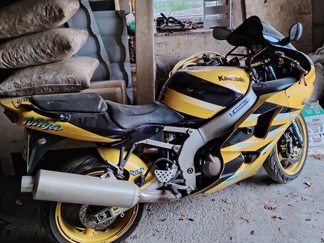2000 Kawasaki ZX-6R Ninja, жёлтый, 450000 рублей, вид 1