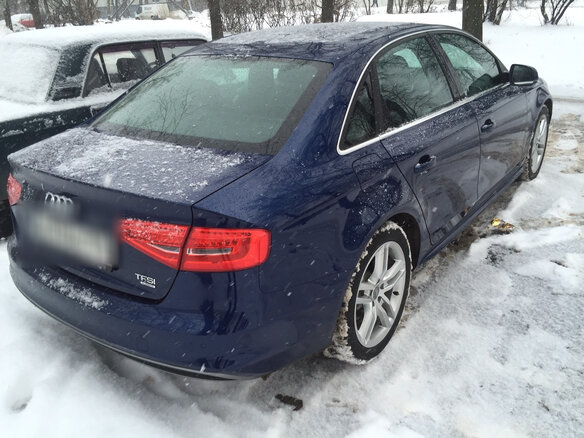 2013 Audi A4 IV (B8) Рестайлинг, синий - вид 3