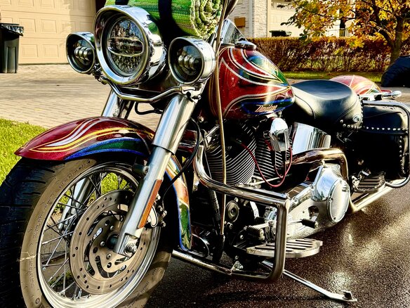 2004 Harley-Davidson Heritage, красный, 2000000 рублей