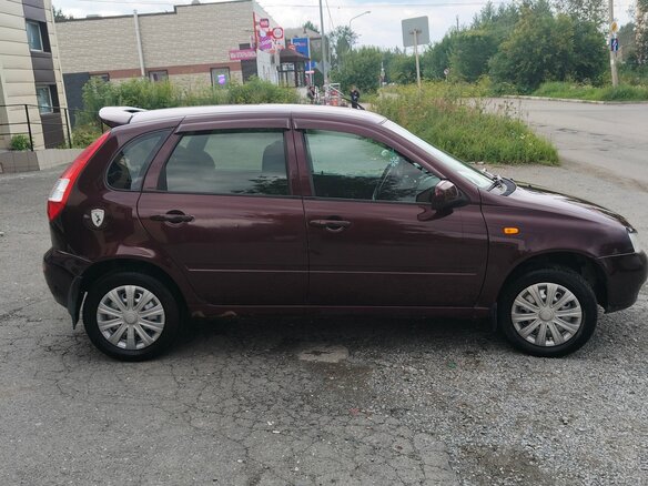2012 Lada (ВАЗ) Kalina I, пурпурный - вид 1