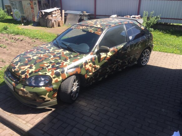 1998 Honda Civic VI, оранжевый - вид 2