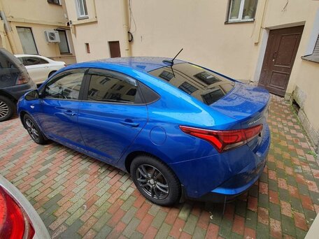 2020 Hyundai Solaris II Рестайлинг, синий, 1480000 рублей, вид 4