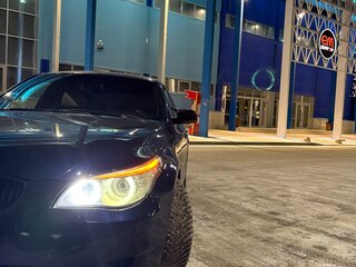 2009 BMW 5 серии 520d V (E60/E61) Рестайлинг, синий, 1090000 рублей, вид 5